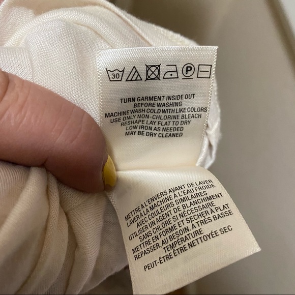 Anthropologie Red Cream Tweed Bell Sleeve V-Neck Dress - Picture 11 of 11